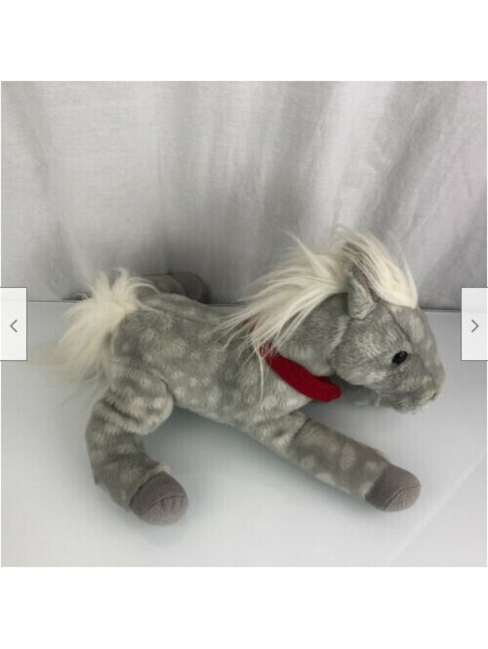 Wells Fargo Legendary Pony Shamrock 2013 Promotion Bank Horse Plush Gray - 14"